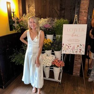 Abercrombie & Fitch Ivory Backless Dress